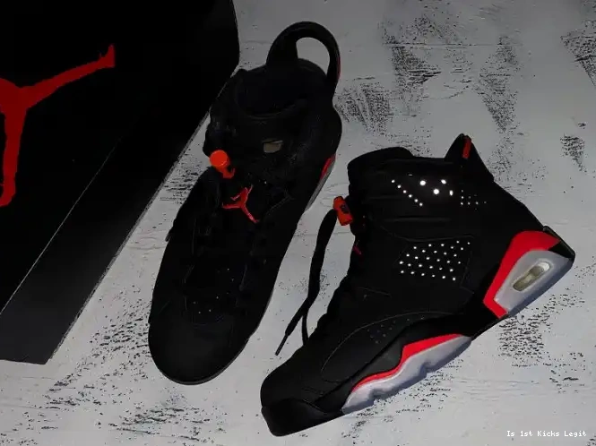 Jordan 6 Air 384664-060 Infrared OG Retro Black 0618